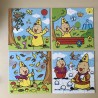 Bumba : 4 seizoenen 4 puzzels. 4, 6, 9 en 16 stukken