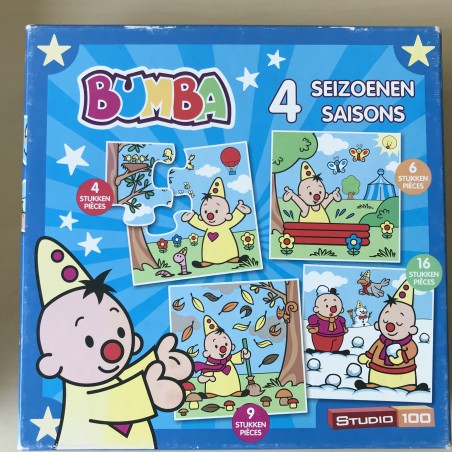 Bumba : 4 seizoenen 4 puzzels. 4, 6, 9 en 16 stukken