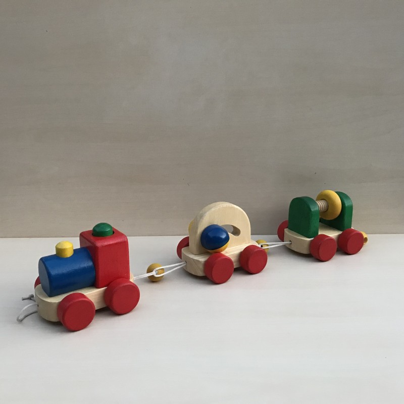 Plan Toys : Houten trein.