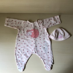 Poppen : boxpak met mutsje.