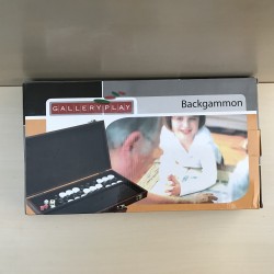 Backgammon in koffer. Ongebruikt.