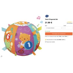 Vtech: Knuffel- en Leerbal. Dieren