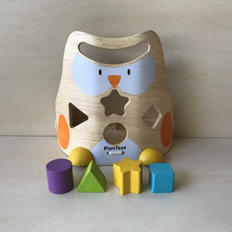 Plantoys : Houten uil vormenstoof.