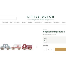 Little Dutch : Houten auto’s, hulpdiensten.