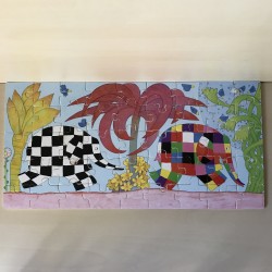 Elmer en Walter. Puzzel 45 stukjes.