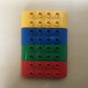 Duplo : 8 afgeronde blokjes. Voetjes. Set 3.