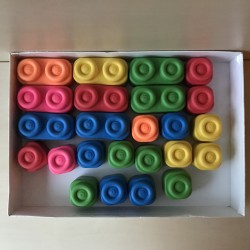 Clemmy zachte bouwblokken: 24 soft blocks set.