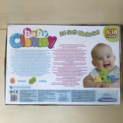 Clemmy zachte bouwblokken: 24 soft blocks set.