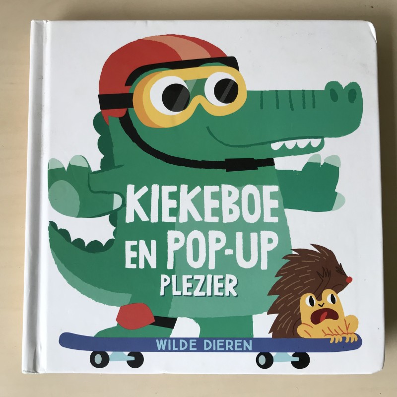 Kiekeboe en pop-up plezier. Wilde dieren.