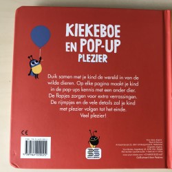 Kiekeboe en pop-up plezier. Wilde dieren.