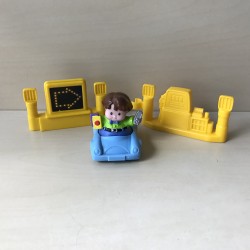 Fisher Price : Little People. Auto met popje met benzinepomp