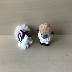 Fisher Price : Little People. Een schaap en een konijn.
