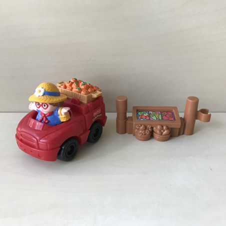 Fisher Price : Little People. Auto met krat, hekje en popje.