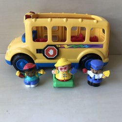 Fisher Price : Little People. Schoolbus met geluid en 3 figuren. Set 173.