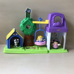 Fisher Price : Little People. Schoolbus met geluid en 4 figuren.