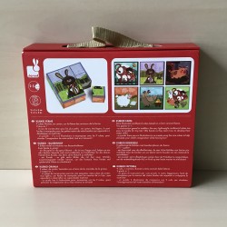 Janod : Kubuspuzzel, blokkenpuzzel dieren.