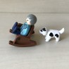 123 Playmobil : Opa in schommelstoel met hondje.