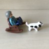 123 Playmobil : Opa in schommelstoel met hondje.