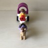 123 Playmobil : Meisje met paard en wagen.
