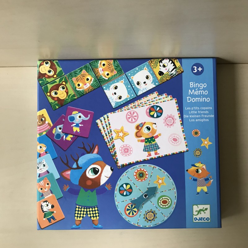 Djeco : Bingo, Memo, Domino.