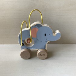 Trekfiguur Olifant. 14 cm. lang en 17 cm. hoog.