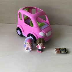 Fisher Price : Little People. Auto met moeder en kind.