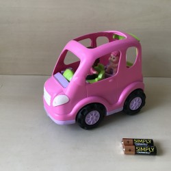 Fisher Price : Little People. Auto met moeder en kind.