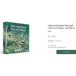 Het spel van Vos en Haas. Red het ei.