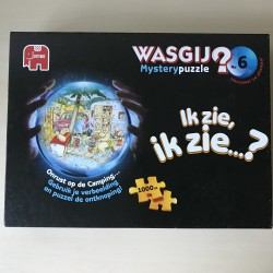 Wasgij Mystery: Onrust op de camping nummer 6. 1000 stukjes.