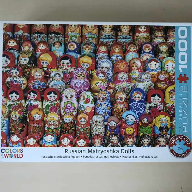 Russische Matroesjka poppen. 1000 stukjes.