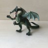 Plastoys : Groene draak. 12,5 cm. hoog. 18 cm. lang.