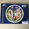 -1 stukje. Ravensburger. Ronde Disney puzzel. 1000 stukjes