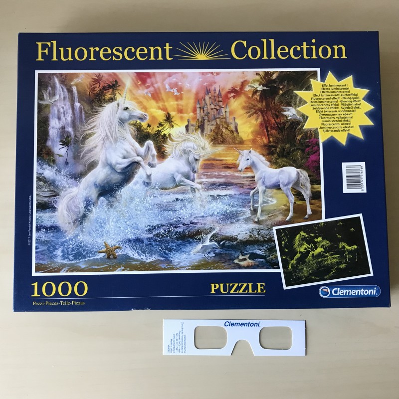 Paarden :  Fluoriserend. 1000 stukjes.