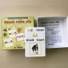 Maan roos vis : Letter-kwartet. Doosje niet zo netjes