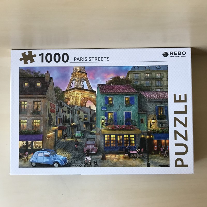 Paris streets. Parijse straten. 1000 stukjes.