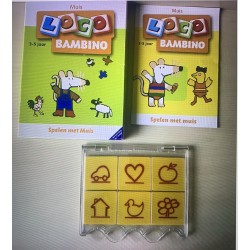 Bambino Loco boekje met cassette : Spelen met muis. Wat hoort bij elkaar? Ontwikkeling. Leeftijd 3-5 jaar.