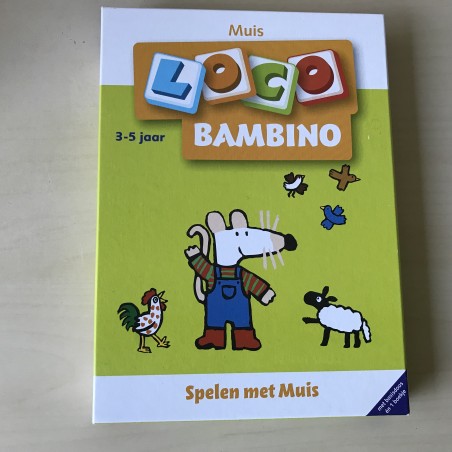 Bambino Loco boekje met cassette : Spelen met muis. Wat hoort bij elkaar? Ontwikkeling. Leeftijd 3-5 jaar.