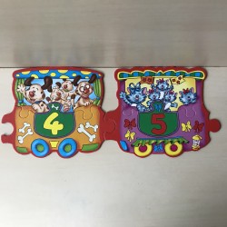 Tel trein puzzel : 12 stukjes