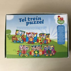 Tel trein puzzel : 12 stukjes