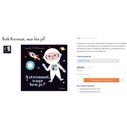 Astronaut, waar ben je?  Flapjes en spiegeltje