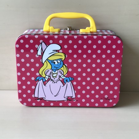 Smurfen : Nieuw. Metalen broodtrommel, lunchtrommel. Smurfin.