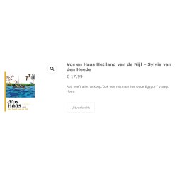 Vos en Haas. Het land van de Nijl. Groot model