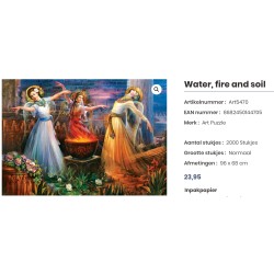 Water, Vuur en Aarde: Nieuw. 2000 stukjes.