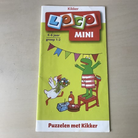 Mini Loco boekje : Puzzelen met Kikker. Leeftijd 4-6 jaar.