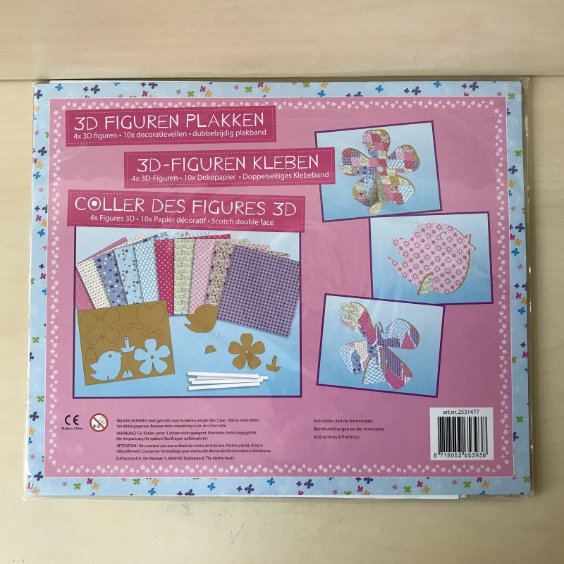 3D figuren plakken