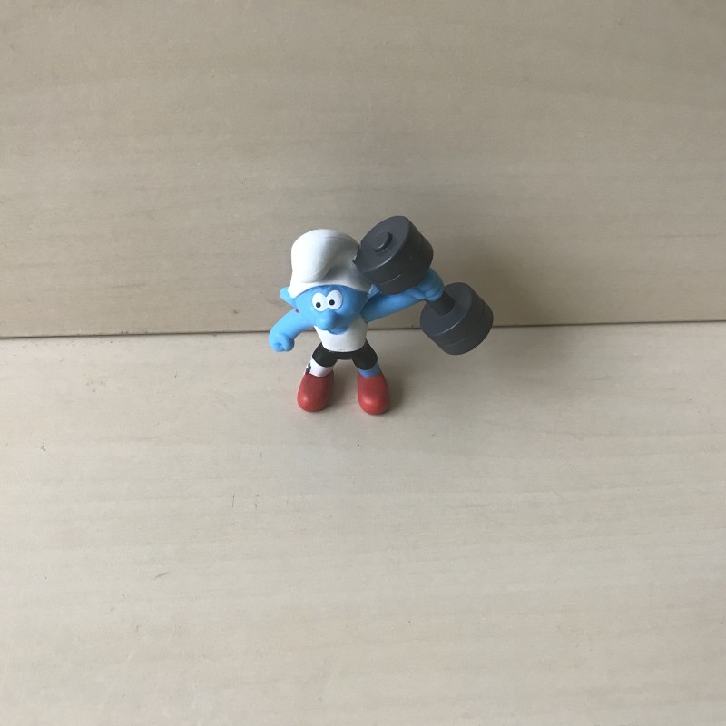 Smurfen : 6 cm. hoog. Sport