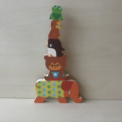 Djeco: knopjespuzzel met stapelbare figuren