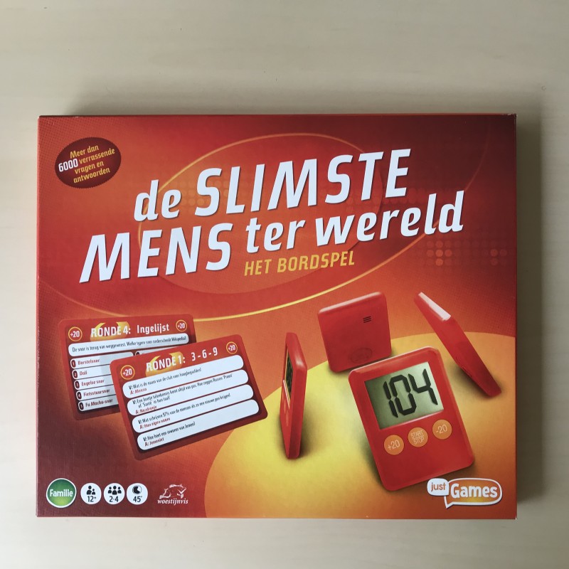 De slimste mens ter wereld. Bordspel.