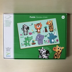 Djeco : Puzzelplank met dieren. Coucou croce