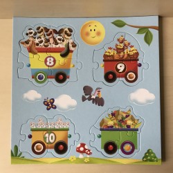 Kiddy Puzzles train / puzzel trein. Ongebruikt.
